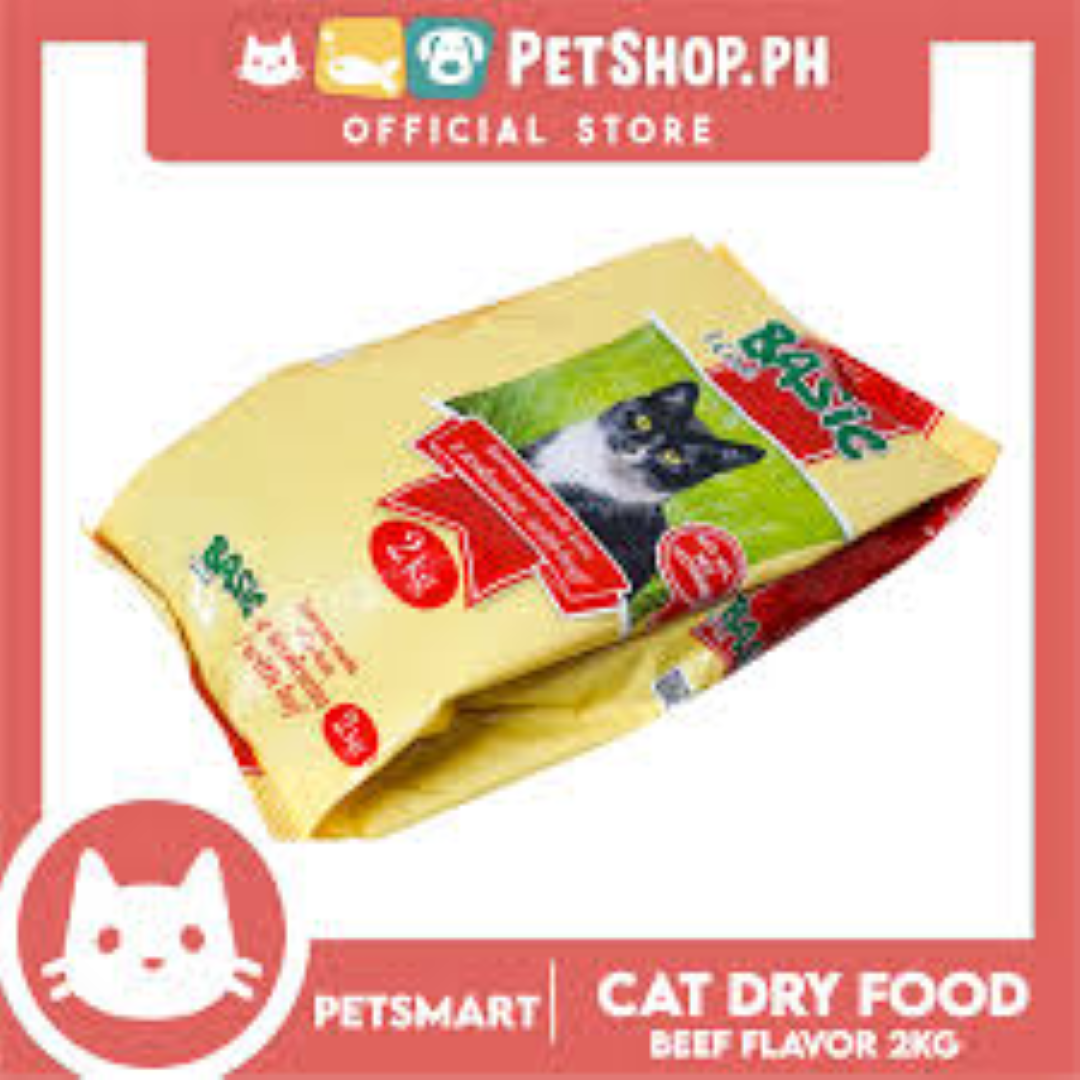 BASIC LINE DRY CAT FOOD WITH BEEF 2KG